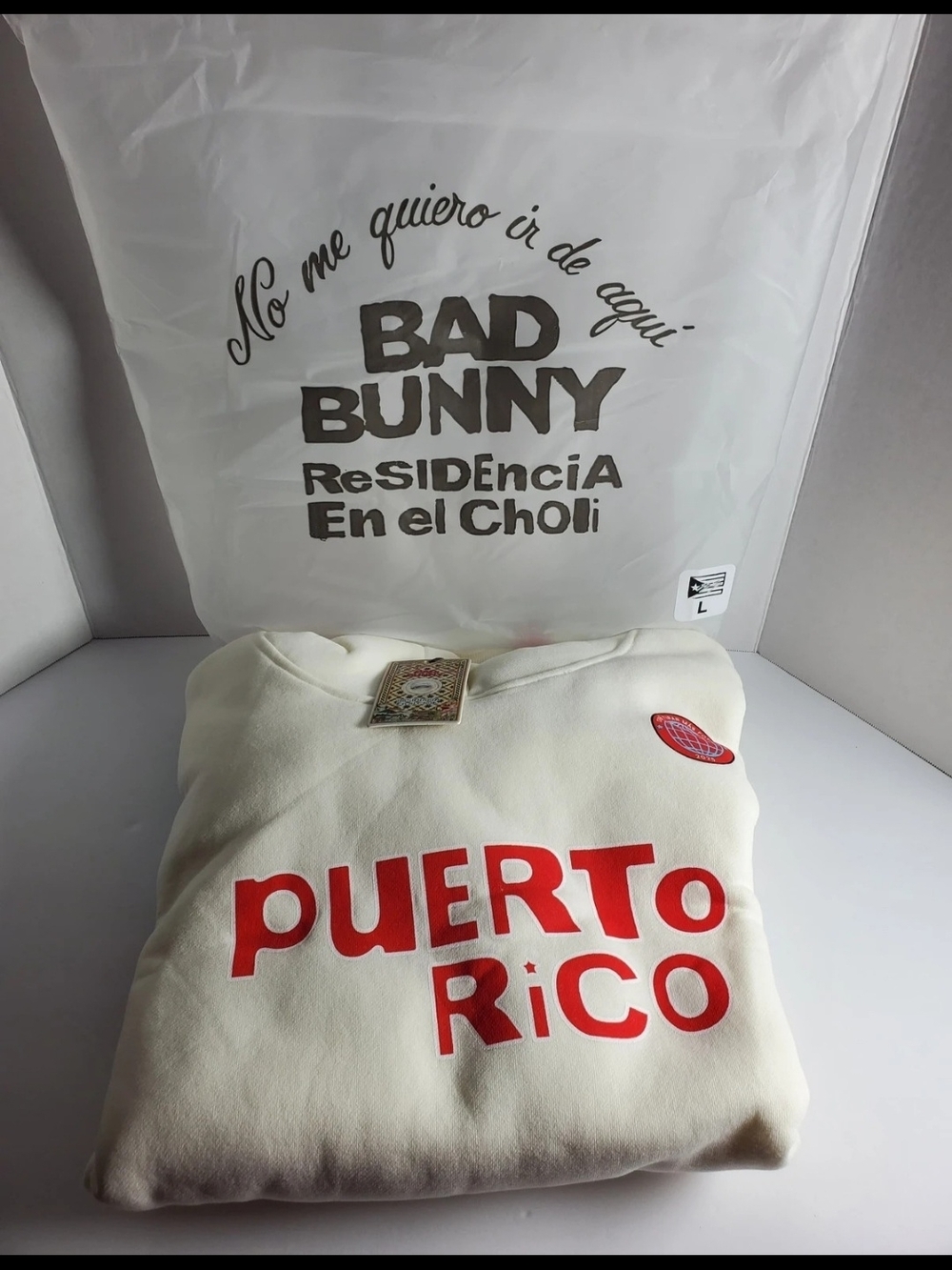 Bad Bunny Puerto Rico Cream Sweatshirt
